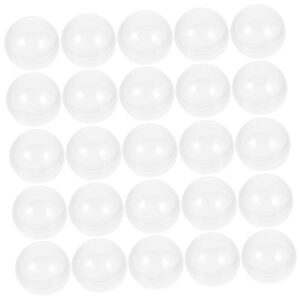 clear plastic hanging ball 100pcs transparent shell plastic balls for baby mini gift boxes mini cake box gumball machine for kids plastic decor vending machine stroage balls round