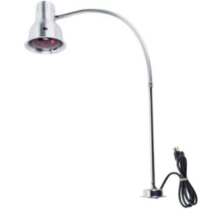 39" commercial heat lamp – flexible glow, aluminum single arm warmer with red bulb for kitchen & restaurant, hl819500, 120v 250w