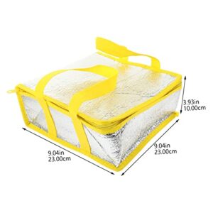 Beatifufu 10pcs Pizza Cooler Bag Car Organizer Bag Cooler for Car Portable Cooler Catering Supply Pizza Heat Bag Takeout Thermal Bag Delivery Storage Bag Hot Food Bag Insulated Bag Handle