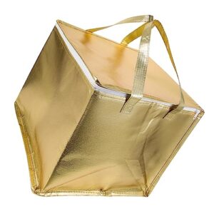 reusable grocery bag insulation foldable grocery shopping tote food transport cooler insulated bento food delivery storage aluminum stands upright warmer grocery delivery bag