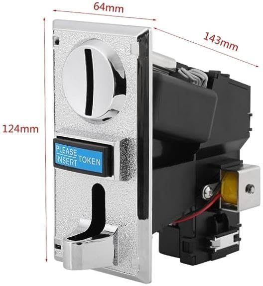 Multi Acceptor for Vending Machines - Arcade Game Selector Mechanism - Slot Acceptance Device for Arcade - Ideal Acceptor Mechanism for Arcades