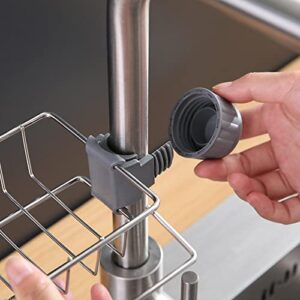 SeroNi Stainless Steel Tap Shelf for Sponges, Wipes and Sink Accessories Large