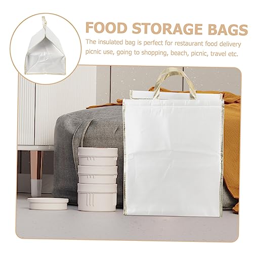 INOOMP Tote Bags Packing Insulation bags tote bags nonwoven peritonealwaterproof grocery carrier insulated delivery bag insulated cooler bag catering bag thicken Phnom Penh