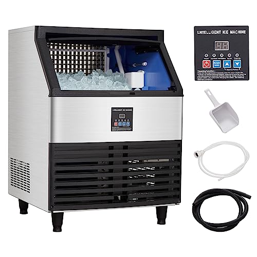 Towallmark Commercial Ice Maker, Creates 440LBS in 24H, Commercial Ice Machine with 88 LBS Ice Storage Capacity, Ice Maker Machine with Auto Self-Cleaning, Each Tray Can Make 144 Pieces of Ice.