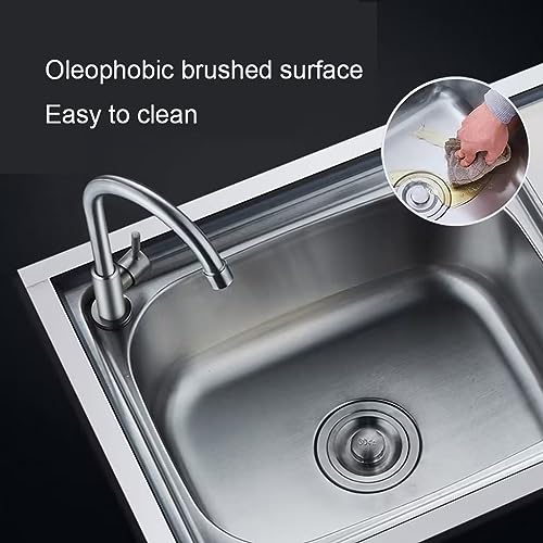 JINGTAO Kitchen Sinks Commercial Catering Sinks, 304 Stainless Steel Stand Sinks, Floor-Standing Removable Sinks, Garden Sinks, with Stand and Faucet