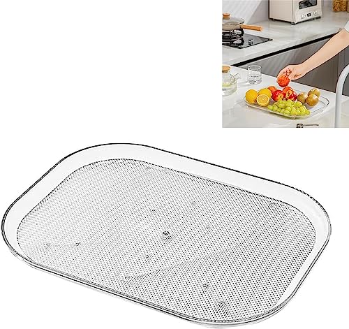 Lazy Susan for Refrigerator, 14'' Lazy Susan Turntable, Square Lazy Susan Fridge Organizer, Lazy Susan for Cabinet, Table, Pantry, Kitchen, Countertop (1PC)