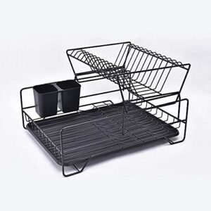 xwwdp metal dish drainer drying rack removable rust proof utensil holde for kitchen counter storage rack (color : d)