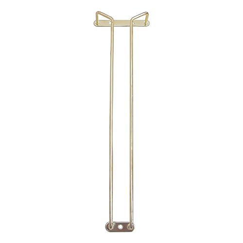 16" Wine Glass Hanger Rack w/Brass Finish, Each