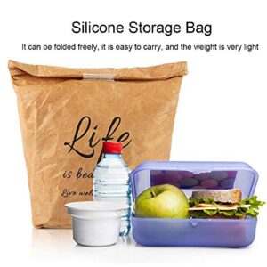 Kraft Paper Lunch Bag, Environmentally Friendly, Lightweight and Tearproof