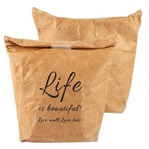 Kraft Paper Lunch Bag, Environmentally Friendly, Lightweight and Tearproof