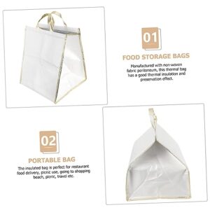 Kisangel Tote Bags Packing Insulation bags tote bags cooler bags insulated delivery bag catering bag thermal bag pizza bird's nest storage bag food nonwoven peritonealwaterproof