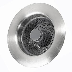 3-in-1 stainless steel sink aid kitchen sink odor filte stainless steel kitchen sink stopper stainless steel kitchen sink drain strainer and stopper combo kitchen sink drain basket (color : 1, size