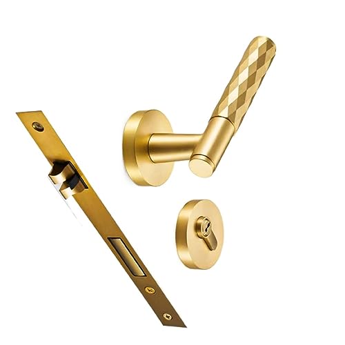 Silent Split Door Lock Bedroom Interior Anti-Theft Mechanical Lock Security Silent Bathroom Door Lock (Color : YB-Dummy)