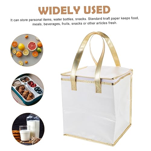 SOLUSTRE Insulated Bag insulated bag cloth insulated reusable grocery bags disposable cooler large cooler bag cooler bags insulated cooler bag food carrier Fresh food bag