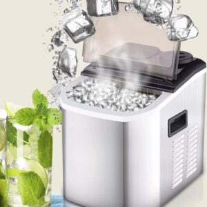 Electric Automatic Ice Maker Commercial Coffee Shop Bar Mini Round Block Making Machine