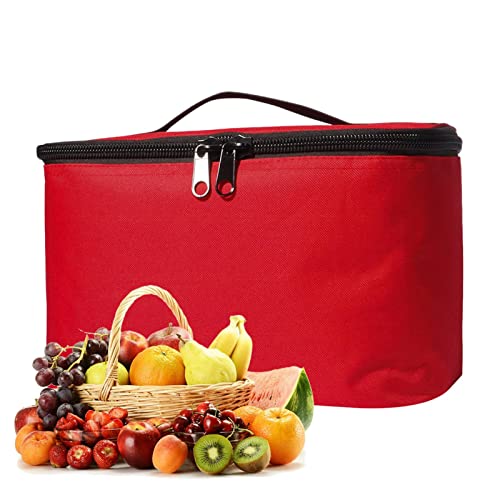 Ranley Thermal Food Bag | Insulated Grocery Bags with Zippered Top | Reusable Catering Supplies for Camping, Hot and Cool Food, Drinks, Beverage, Fruit, Vegetable