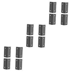 12 Pcs L-Shaped Corner Code Wall Mount Shelves Wall Mounted Shelves for Kitchen Cabinets Joint Fastener Angle Bracket FA