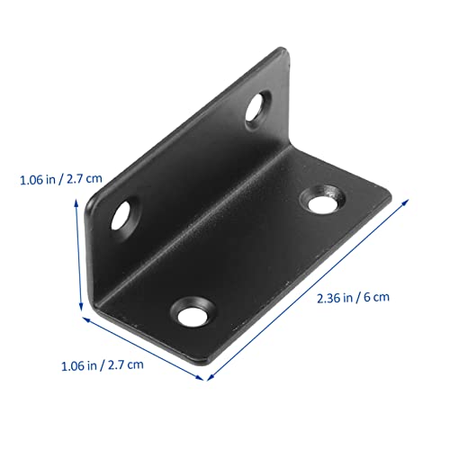 12 Pcs L-Shaped Corner Code Wall Mount Shelves Wall Mounted Shelves for Kitchen Cabinets Joint Fastener Angle Bracket FA