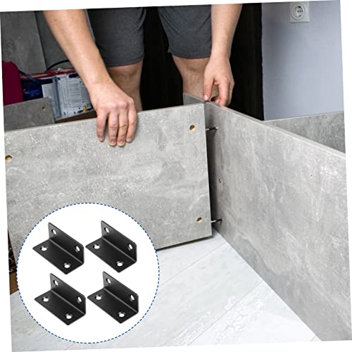 12 Pcs L-Shaped Corner Code Wall Mount Shelves Wall Mounted Shelves for Kitchen Cabinets Joint Fastener Angle Bracket FA