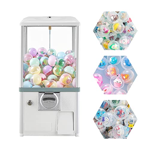 Commercial Bulk Vending Machine, Candy Gumball Toy Bubble Capsule Gum Machine Bank, Coin Gumball Dispenser Machine for Gift, for Game Stores and Retail Stores