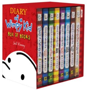 diary of a wimpy kid box of books (1-7 & the do-it-yourself book & journal)