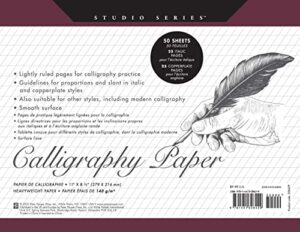 studio series calligraphy paper pad: 50 sheets