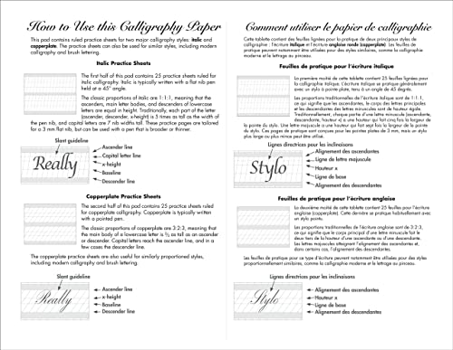 Studio Series Calligraphy Paper Pad: 50 Sheets