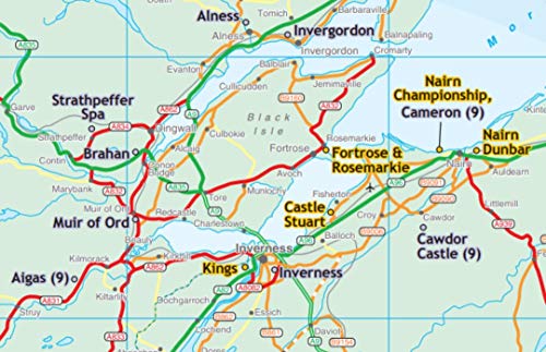 Golf Course Map of Scotland