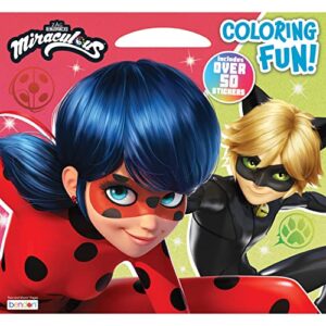 miraculous ladybug 35 page coloring activity book, oversized with handle bendon 53463