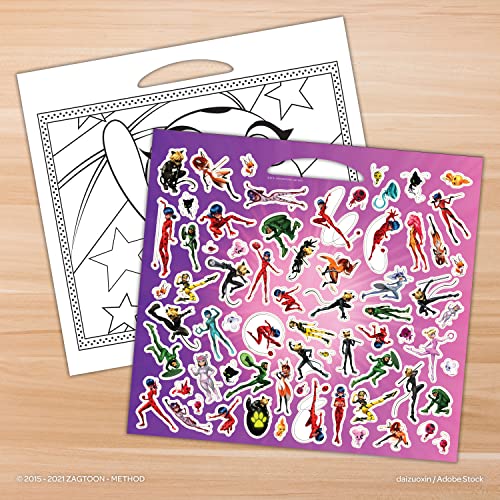 Miraculous Ladybug 35 Page Coloring Activity Book, Oversized with Handle Bendon 53463