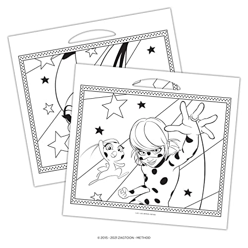 Miraculous Ladybug 35 Page Coloring Activity Book, Oversized with Handle Bendon 53463