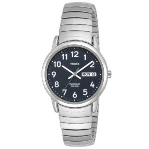 timex men's t20031 easy reader 35mm silver-tone stainless steel expansion band watch
