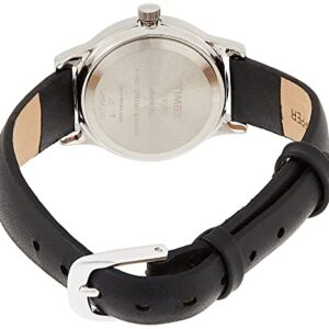 Timex Women's T29291 Porter Street Black Leather Strap Watch