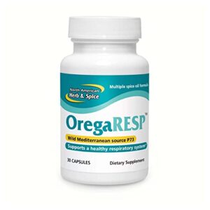north american herb & spice oregaresp - 30 capsules - multiple spice oil formula with wild mediterranean source p73 oregano - healthy respiratory system support - non-gmo - 30 servings