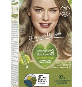 Naturtint Permanent Hair Color (Pack of 1), Ammonia Free, Vegan, Cruelty Free, up to 100% Gray Coverage, Long Lasting Results (7N Hazelnut Blonde)