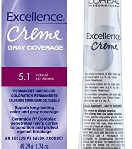 L'oreal Excellence Creme Permanent Hair Color, Medium Ash Brown No.5.1, 1.74 Ounce