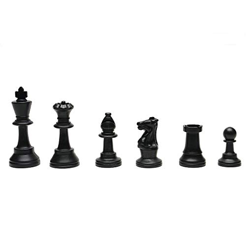 WE Games Chess Sets for Adults, Chess Board is 17 in., Chess Pieces with 3.08 inch King Travel Chess Set, Board Games Storage in Convenient Portable Carry Tube, Games for Adults