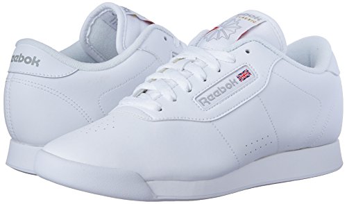 Reebok women's Princess Fashion Sneaker, White, 8.5 US