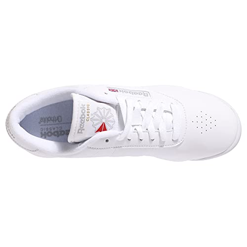 Reebok women's Princess Fashion Sneaker, White, 8.5 US