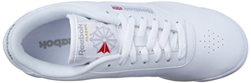 Reebok women's Princess Fashion Sneaker, White, 8.5 US