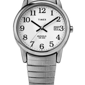 Timex T2H451 Easy Reader 35mm Silver-Tone Stainless Steel Expansion Band Watch