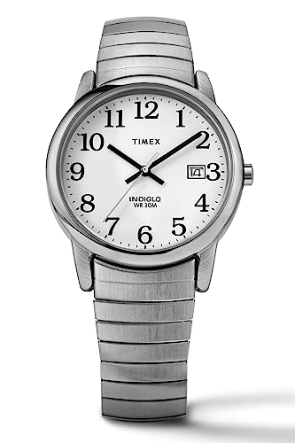 Timex T2H451 Easy Reader 35mm Silver-Tone Stainless Steel Expansion Band Watch