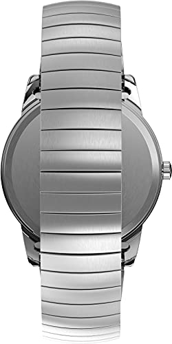 Timex T2H451 Easy Reader 35mm Silver-Tone Stainless Steel Expansion Band Watch