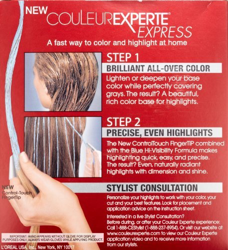 L'Oreal Paris Couleur Experte 2-Step Home Hair Color and Highlights Kit, Toasted Coconut