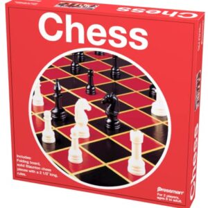 Pressman Toy Chess in Box, Red