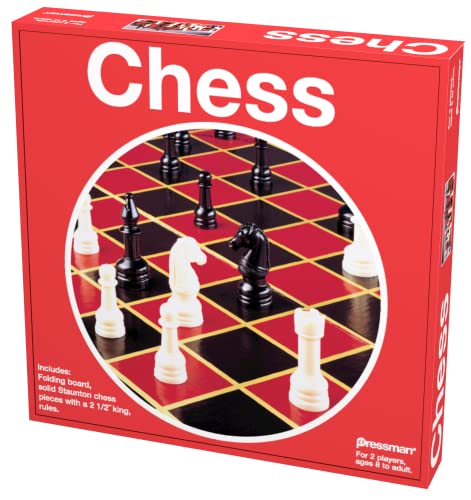 Pressman Toy Chess in Box, Red