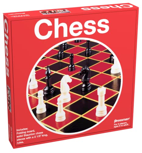 Pressman Toy Chess in Box, Red