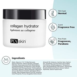 PCA SKIN Collagen Hydrator Night Cream for Women, Hydrating Night Moisturizer Cream for Dry Skin, Made with Shea Butter, Olive Fruit Oil, and Sweet Almond Fruit Extract, 1.7 oz Tub