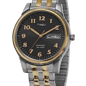 Timex Men's T26481 Charles Street Two-Tone Expansion Band Watch (Two Tone/Black)