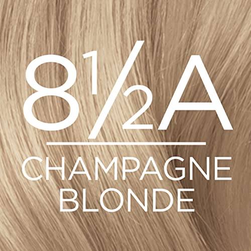 L'Oreal Paris Excellence Creme Permanent Triple Care Hair Color, 8.5A Champagne Blonde, Gray Coverage For Up to 8 Weeks, All Hair Types, Pack of 1